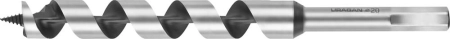 Сверло по дереву, спираль Левиса, HEX xвостовик, URAGAN 29465-235-20, D20x235мм (29465-235-20)
