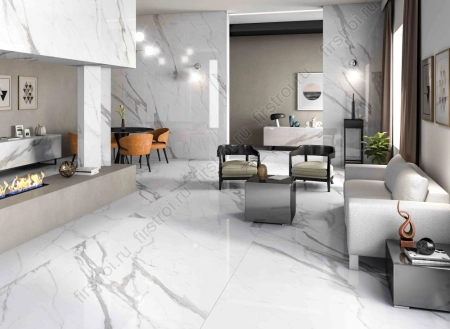 Керамогранит Creto  Dyna Fantastico Grey 80х160 глянцевый фото в интернет-магазине Мегастроймаркет