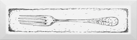 Декор Kerama Marazzi  Fork черный 8.5х28.5 матовый
