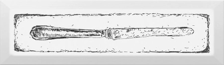 Декор Kerama Marazzi  Knife чёрный 8.5х28.5 матовый
