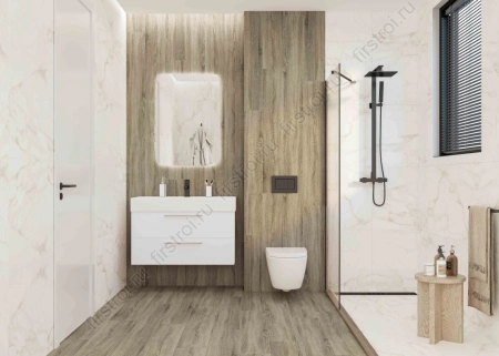 Керамогранит Creto  Laminat коричневый 19.8х119.8 матовый фото в интернет-магазине Мегастроймаркет