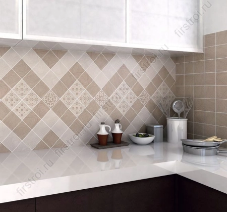 Плитка Kerama Marazzi  Нола беж светлый 9.9x9.9 матовая фото в интернет-магазине Мегастроймаркет