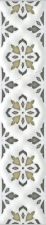 Бордюр Kerama Marazzi  Клемансо орнамент 3.1х15 глянцевый (STG/A621/17000)