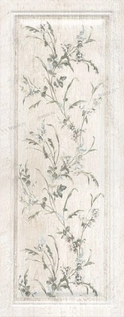Плитка Kerama Marazzi  Кантри Шик белый панель декорированный 20х50 матовый