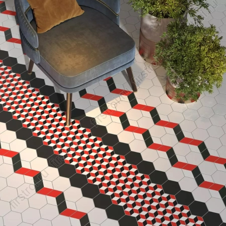 Керамогранит Kerama Marazzi  Кальсада белый 10.4х12 матовый фото в интернет-магазине Мегастроймаркет