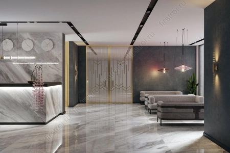 Керамогранит Kerama Marazzi  Surface Laboratory/Бардилио серый 160х320 матовый фото в интернет-магазине Мегастроймаркет