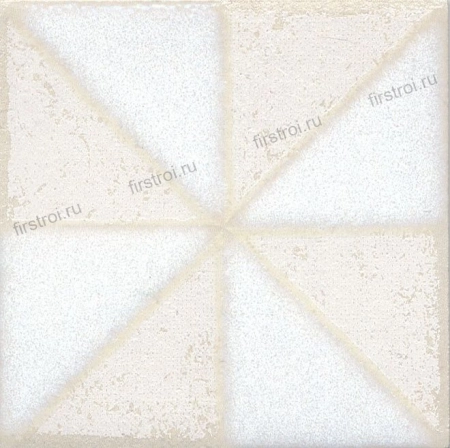Вставка Kerama Marazzi Амальфи орнамент белый 9.9х9.9 матовый (STG/B407/1266)