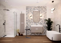 Плитка Creto  Aura Light Grey W M 31х61 NR Mat 1 матовая фото в интернет-магазине Мегастроймаркет