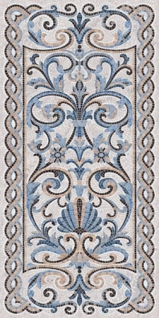 Керамогранит Kerama Marazzi  Мозаика синий декорированный лаппатированный 119.5х238.5 полированный