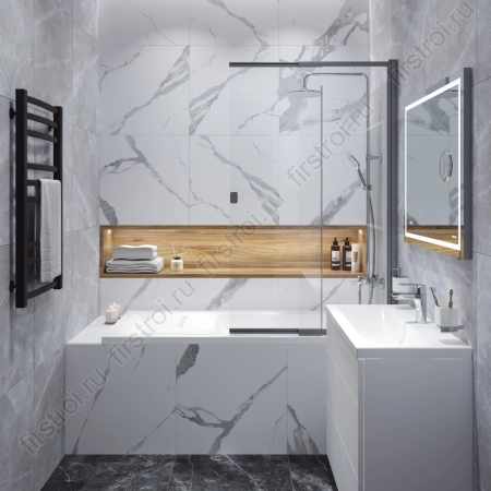 Керамогранит Creto  Space Stone черный 60x60 матовый фото в интернет-магазине Мегастроймаркет