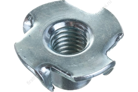 Гайка крыльчатая врезная оцинкованная DIN 1624 М6x9 фото в интернет-магазине Мегастроймаркет