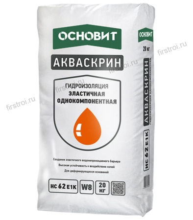 Гидроизоляция Основит Акваскрин HC62 E1K 20 кг