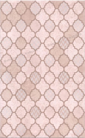 Декор Kerama Marazzi  Фоскари розовый 25х40 глянцевый