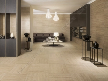 Керамогранит Italon  Травертино Силвер 45х45 натуральный фото в интернет-магазине Мегастроймаркет