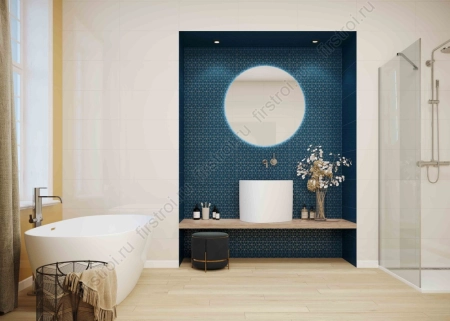 Вставка Creto Mono Jasmine silver 30х60 глянцевый фото в интернет-магазине Мегастроймаркет