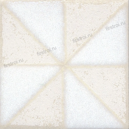 Вставка Kerama Marazzi Амальфи орнамент белый 9.8х9.8 матовый (STG/B407/1266H)