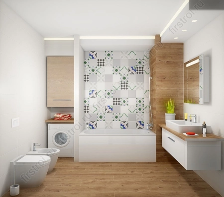 Плитка Kerama Marazzi  Калейдоскоп пепельный 20х20 матовая фото в интернет-магазине Мегастроймаркет