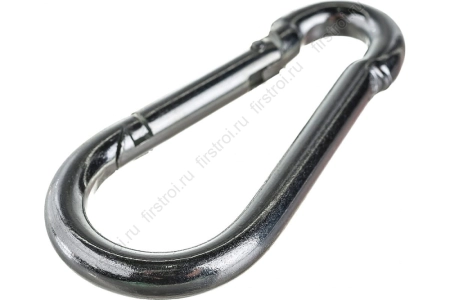 Карабин пожарный DIN 5299C цинк 10мм фото в интернет-магазине Мегастроймаркет