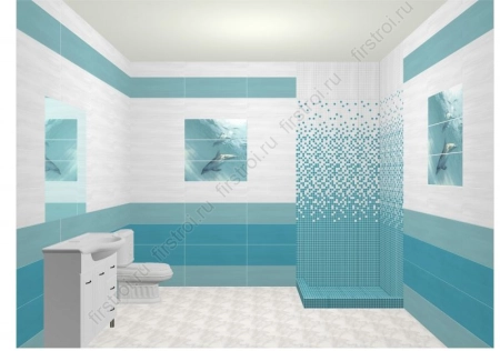 Декор Kerama Marazzi  Искья мозаичный 25х75 глянцевый (C171/1) фото в интернет-магазине Мегастроймаркет