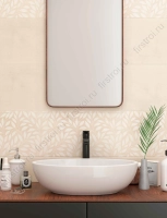 Плитка Creto  Liana milk бежевый 25х40 матовая фото в интернет-магазине Мегастроймаркет