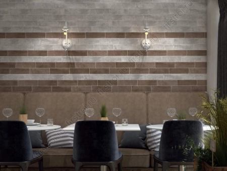 Плитка Kerama Marazzi  Маттоне серый светлый 8.5х28.5 матовая фото в интернет-магазине Мегастроймаркет