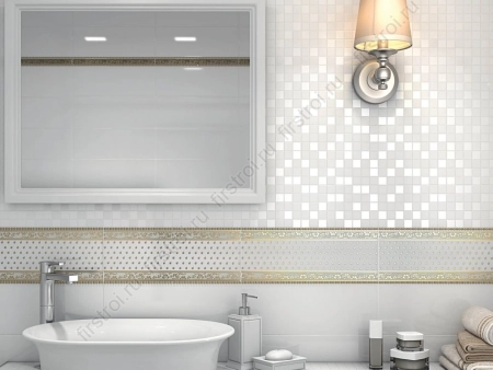 Бордюр Kerama Marazzi  Фонтанка золотой 3х40 глянцевый фото в интернет-магазине Мегастроймаркет