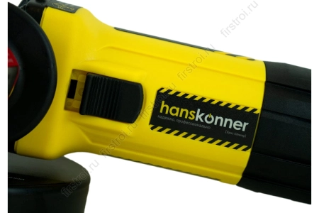 Углошлифовальная машина Hanskonner, плавный пуск, регулировка оборотов фото в интернет-магазине Мегастроймаркет