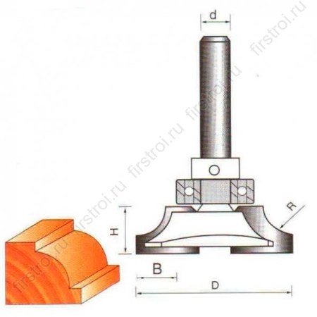 Фреза GLOBUS 2307 R10 фото в интернет-магазине Мегастроймаркет