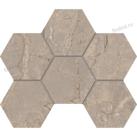 Керамогранит Estima Мозаика BR02 Hexagon 25x28.5 Неполированный