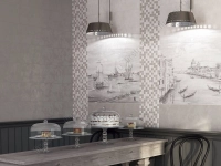 Бордюр Kerama Marazzi  Город на воде Цветы 8х25 матовый фото в интернет-магазине Мегастроймаркет