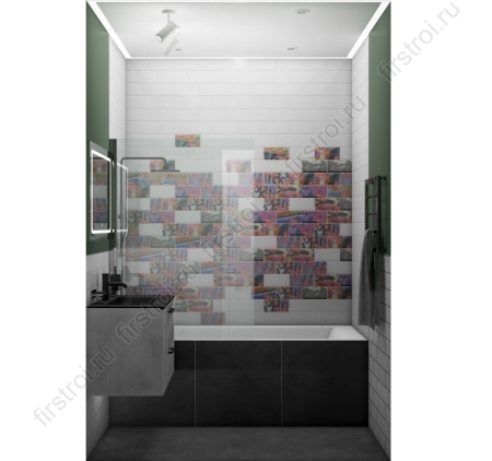 Плитка Kerama Marazzi  Граффити белый 9.9х20 матовая фото в интернет-магазине Мегастроймаркет