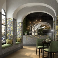 Бордюр Kerama Marazzi  Карандаш Граффити серый светлый 2х20 матовый фото в интернет-магазине Мегастроймаркет