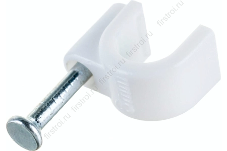 Скобы электроустановочные 8мм круглый Профиль 50шт СИБРТЕХ (47518) фото в интернет-магазине Мегастроймаркет