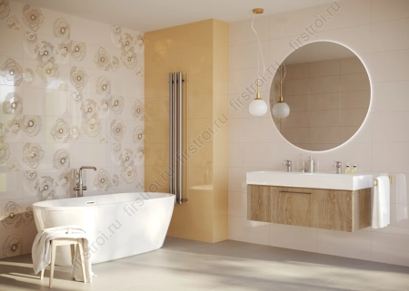 Вставка Creto Mono Quadra mustard 30х60 глянцевый фото в интернет-магазине Мегастроймаркет