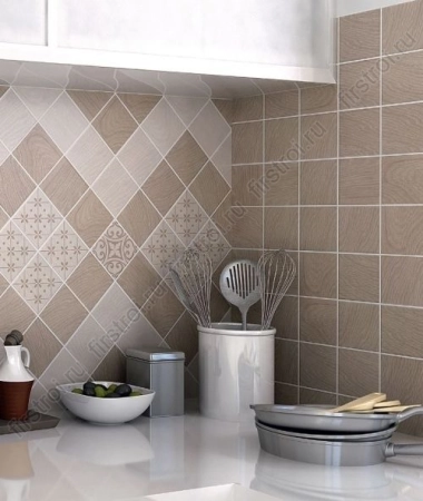 Плитка Kerama Marazzi  Нола беж светлый 9.9x9.9 матовая фото в интернет-магазине Мегастроймаркет