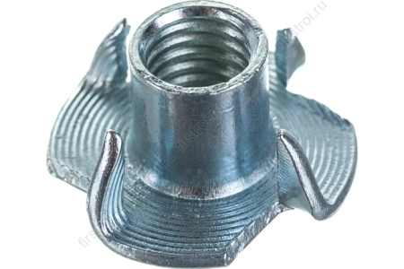 Гайка крыльчатая врезная оцинкованная DIN 1624 М6x9 фото в интернет-магазине Мегастроймаркет