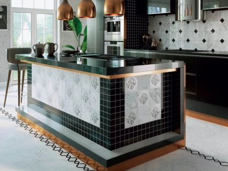 Плитка Kerama Marazzi  Фрагонар чёрный 15х15 глянцевая (18019) фото в интернет-магазине Мегастроймаркет