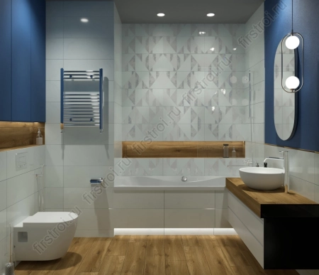 Плитка Creto  Forza Calacatta White Wall 01 25х60 глянцевая фото в интернет-магазине Мегастроймаркет