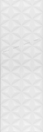 Плитка Kerama Marazzi  Диагональ белый структура обрезной 25х75 матовая