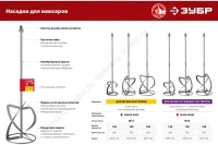 Миксер ЗУБР для тяжелыx растворов М14 D140мм фото в интернет-магазине Мегастроймаркет