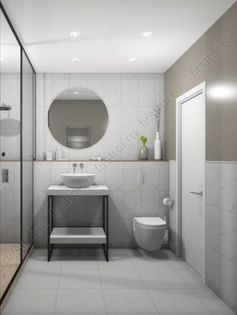 Плитка Creto  Scales белый 25х40 матовая фото в интернет-магазине Мегастроймаркет