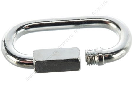 Карабин винтовой (соединитель цепи) цинк 35мм фото в интернет-магазине Мегастроймаркет