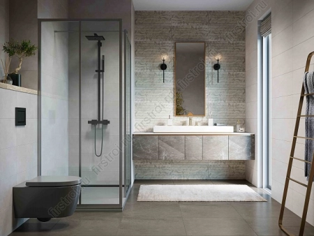 Плитка Creto  Effetto Mosaico Grey 01 25х60 матовая фото в интернет-магазине Мегастроймаркет