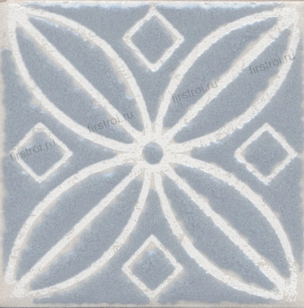 Вставка Kerama Marazzi Амальфи орнамент серый 9.8х9.8 матовый (STG/C402/1270H)