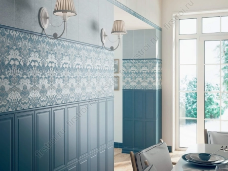 Плинтус Kerama Marazzi  Лувр синий 10х20 матовый фото в интернет-магазине Мегастроймаркет