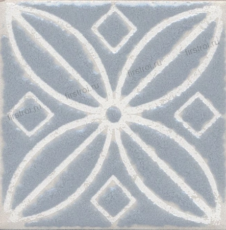 Вставка Kerama Marazzi Амальфи орнамент серый 9.9х9.9 матовый (STG/C402/1270)