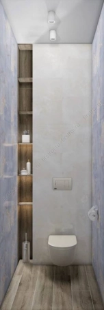 Керамогранит Creto  Laminat коричневый 19.8х119.8 матовый фото в интернет-магазине Мегастроймаркет