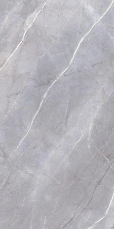 Керамогранит Kerama Marazzi  Риальто серый декор левый лаппатированный 60х119.5 полированный
