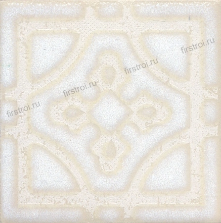 Вставка Kerama Marazzi Амальфи орнамент белый 9.8х9.8 матовый (STG/B406/1266H)