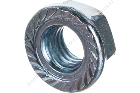 Гайка шестигранная с флянцем оцинкованная DIN 6923 М14 фото в интернет-магазине Мегастроймаркет